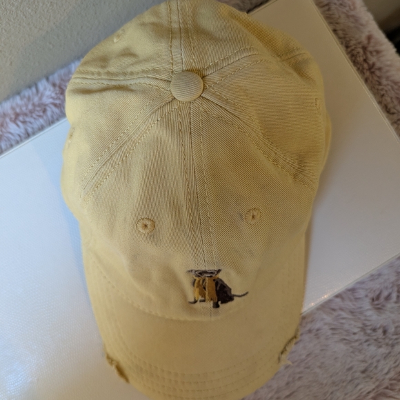 Daniel Cremieux Mustard Cap with Dog Embroidery - Picture 3 of 15